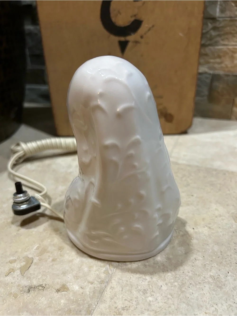 Vintage SANMYRO Madonna and Child NIGHT light Table Lamp